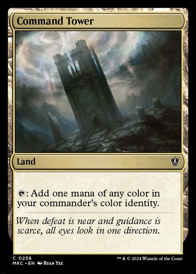 2024 Murders at Karlov Manor Commander Command Tower common #256 common card image