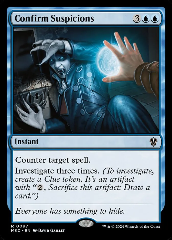2024 Murders at Karlov Manor Commander Confirm Suspicions #97 rare card image