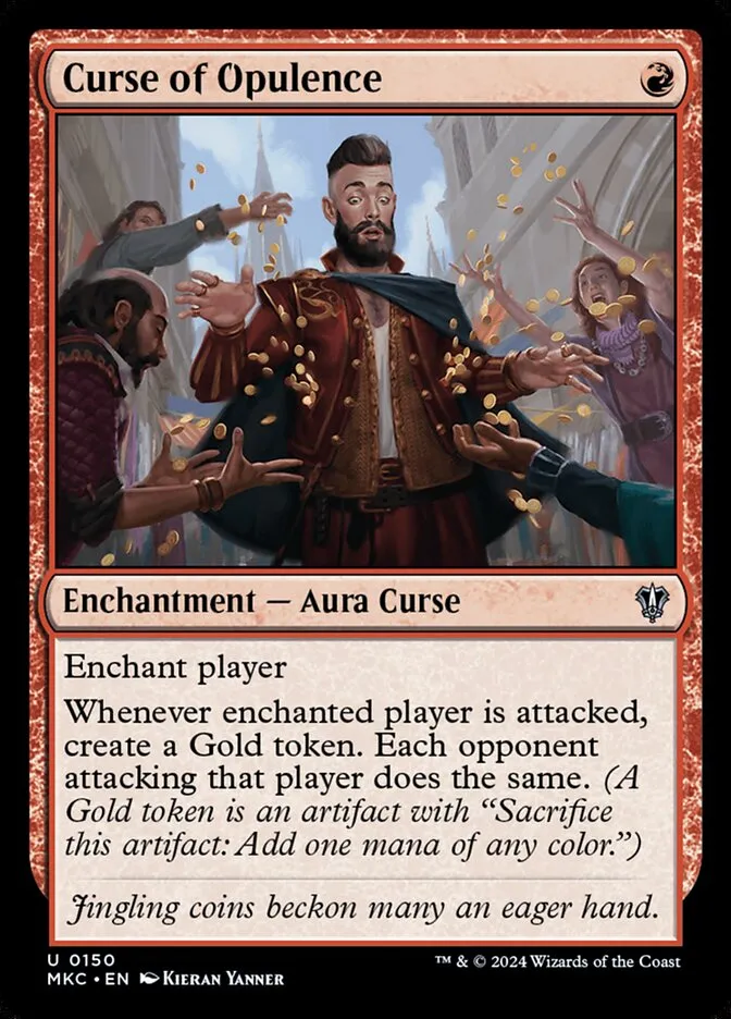 2024 Murders at Karlov Manor Commander Curse of Opulence #150 uncommon card image