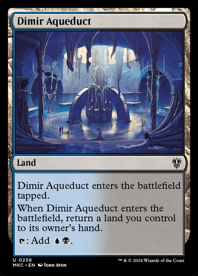2024 Murders at Karlov Manor Commander Dimir Aqueduct #258 uncommon card image