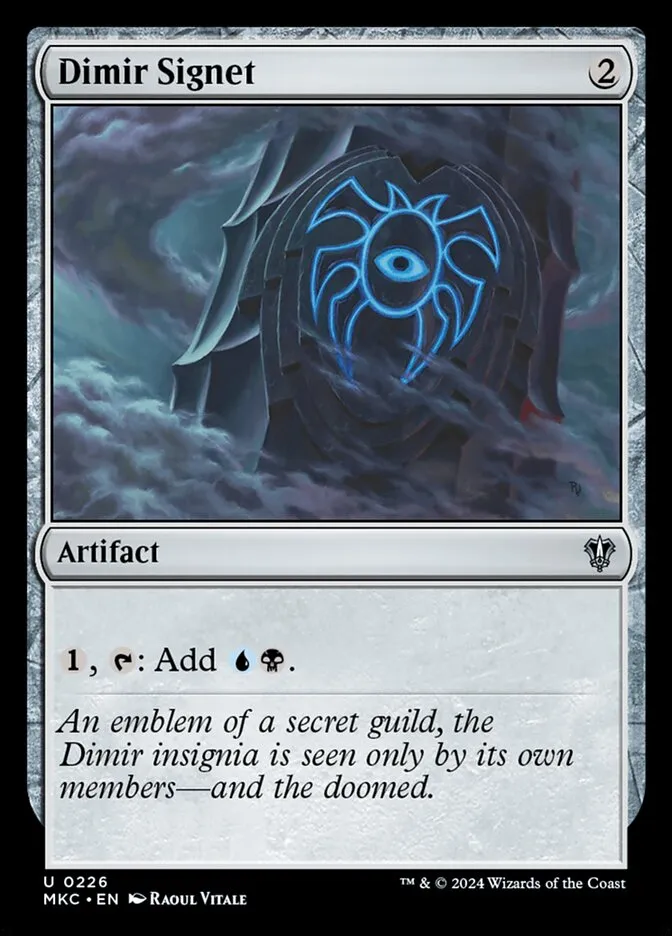 2024 Murders at Karlov Manor Commander Dimir Signet #226 uncommon card image