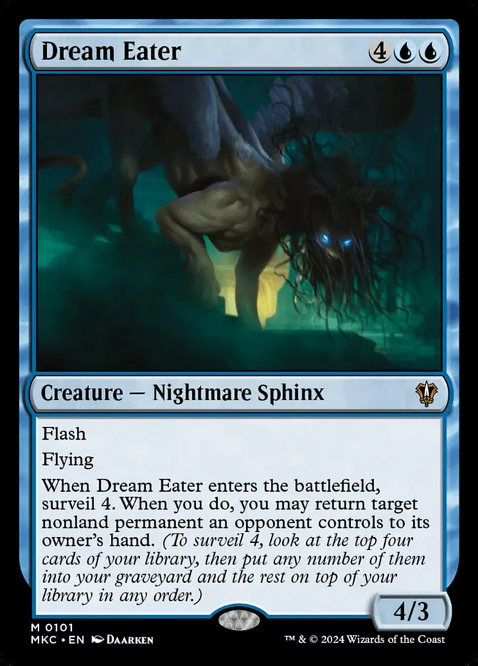 2024 Murders at Karlov Manor Commander Dream Eater mythic #101 mythic card image