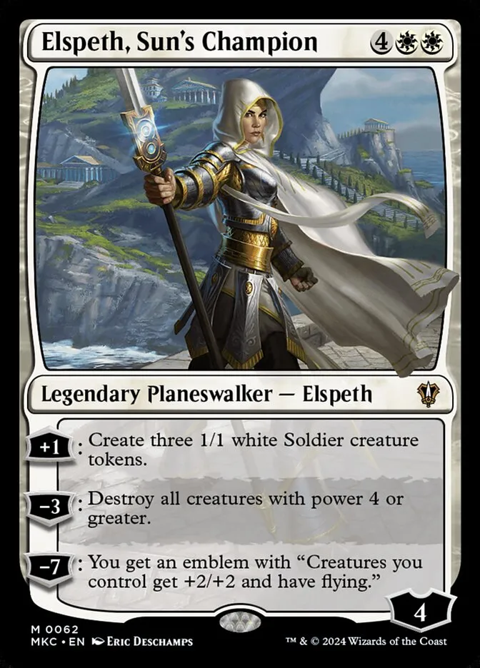 2024 Murders at Karlov Manor Commander Elspeth, Sun's Champion mythic #62 mythic card image