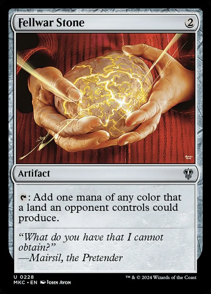 2024 Murders at Karlov Manor Commander Fellwar Stone #228 uncommon card image