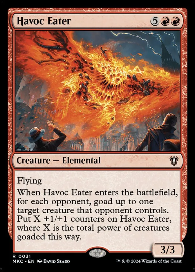2024 Murders at Karlov Manor Commander Havoc Eater rare #31 rare card image