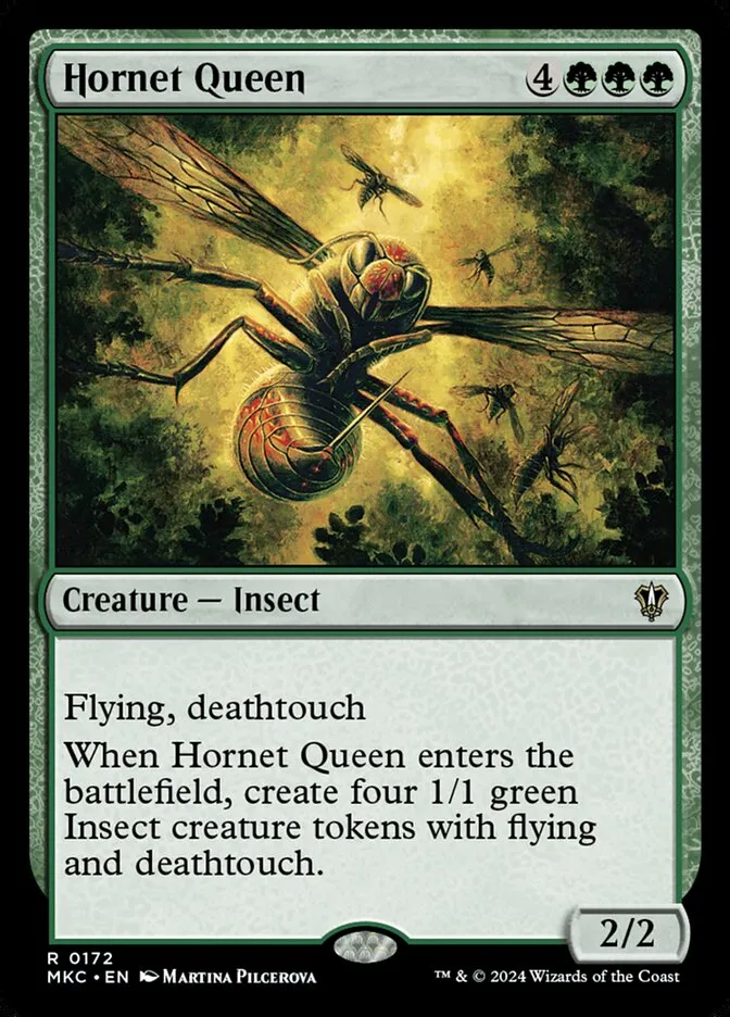 2024 Murders at Karlov Manor Commander Hornet Queen #172 rare card image