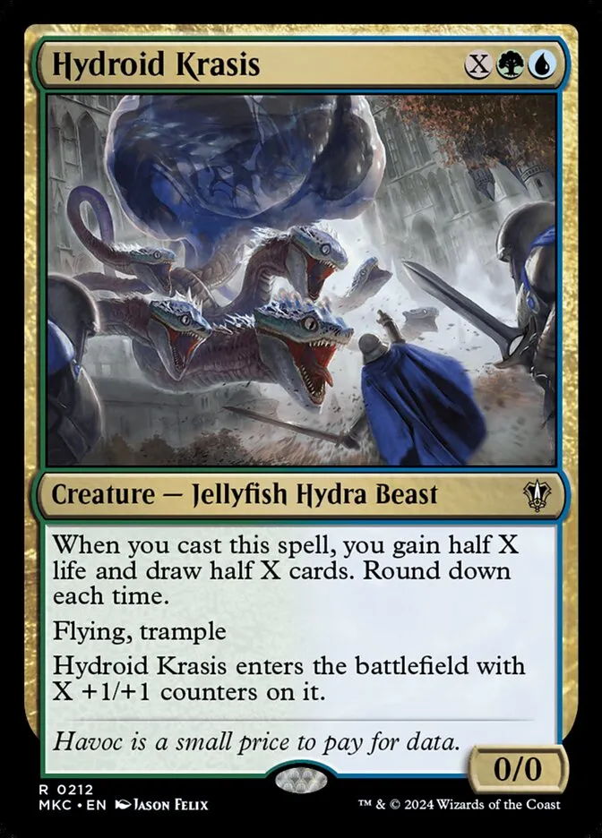 2024 Murders at Karlov Manor Commander Hydroid Krasis #212 rare card image