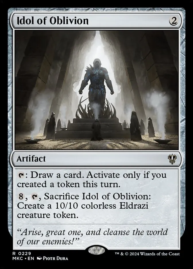 2024 Murders at Karlov Manor Commander Idol of Oblivion #229 rare card image