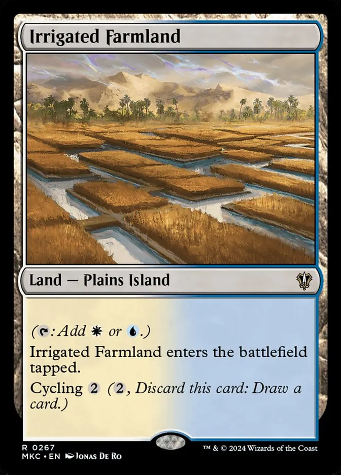 2024 Murders at Karlov Manor Commander Irrigated Farmland #267 rare card image