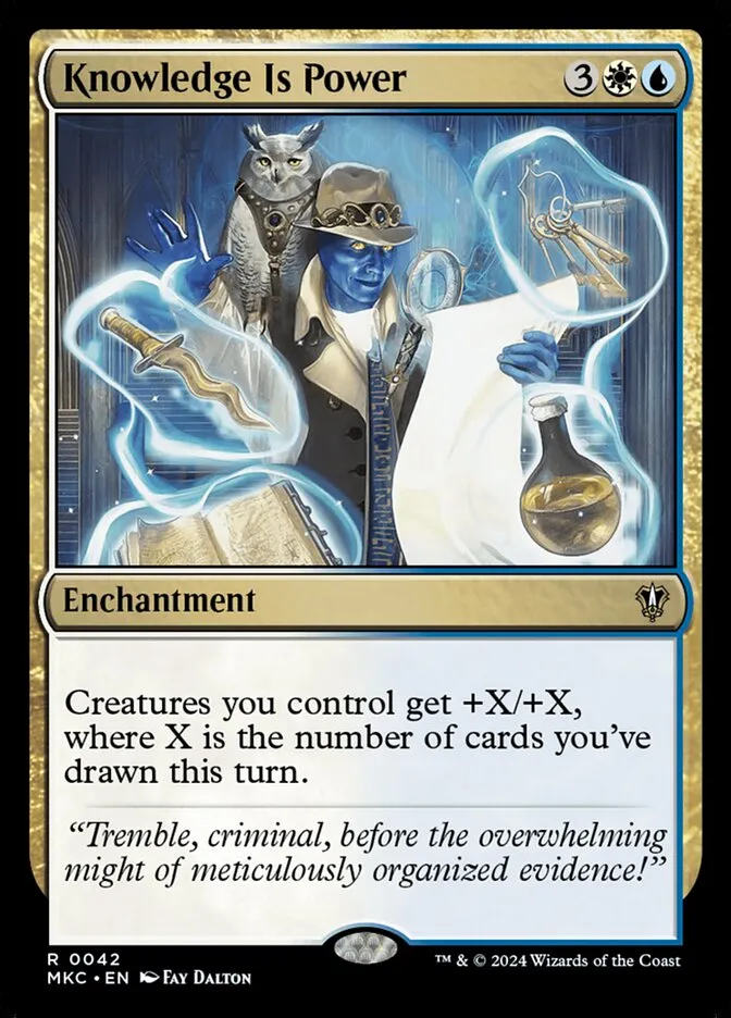 2024 Murders at Karlov Manor Commander Knowledge Is Power rare #42 rare card image