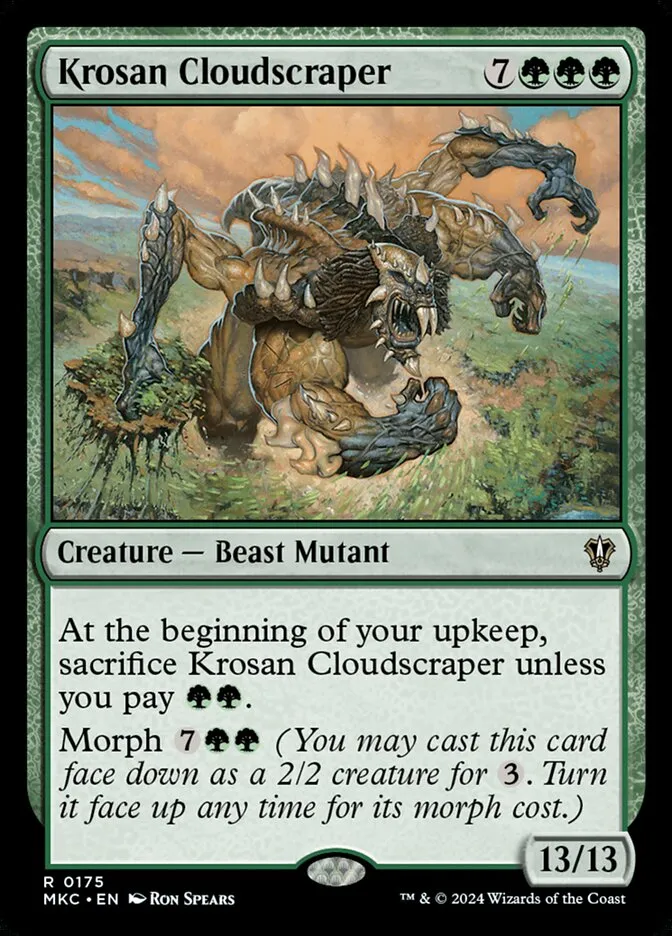 2024 Murders at Karlov Manor Commander Krosan Cloudscraper #175 rare card image