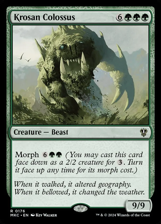2024 Murders at Karlov Manor Commander Krosan Colossus #176 rare card image