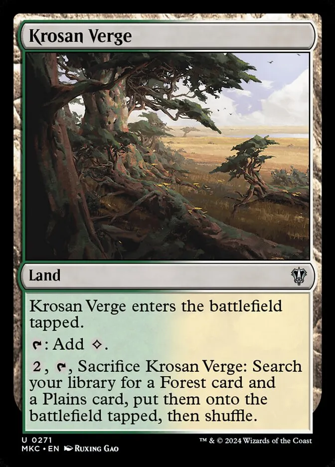 2024 Murders at Karlov Manor Commander Krosan Verge #271 uncommon card image