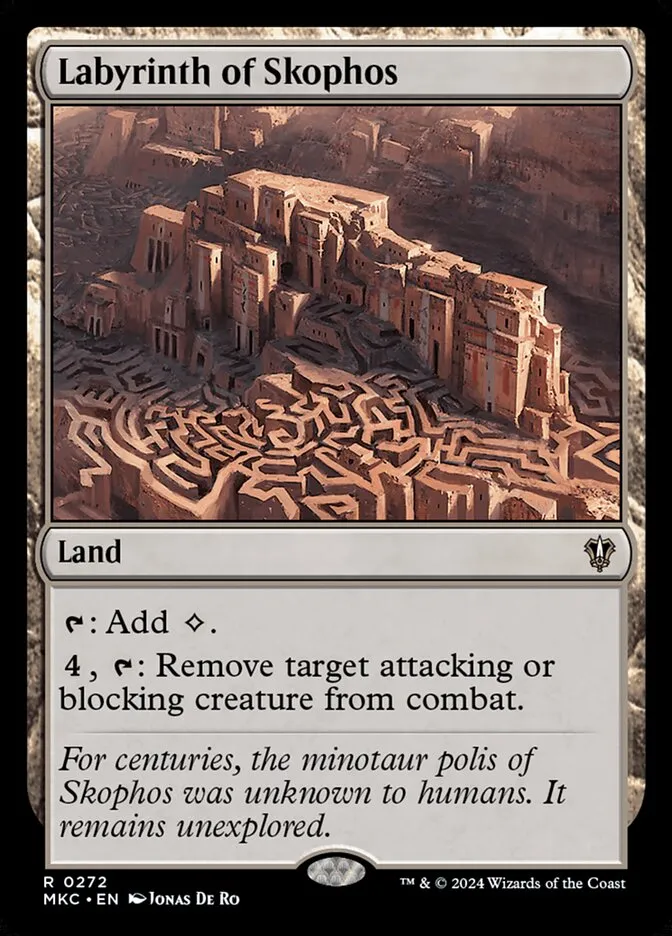 2024 Murders at Karlov Manor Commander Labyrinth of Skophos #272 rare card image