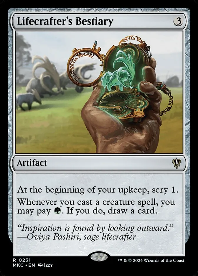 2024 Murders at Karlov Manor Commander Lifecrafter's Bestiary #231 rare card image