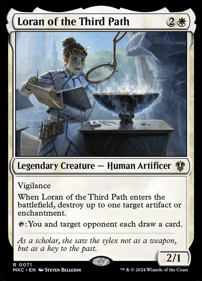 2024 Murders at Karlov Manor Commander Loran of the Third Path rare #71 rare card image