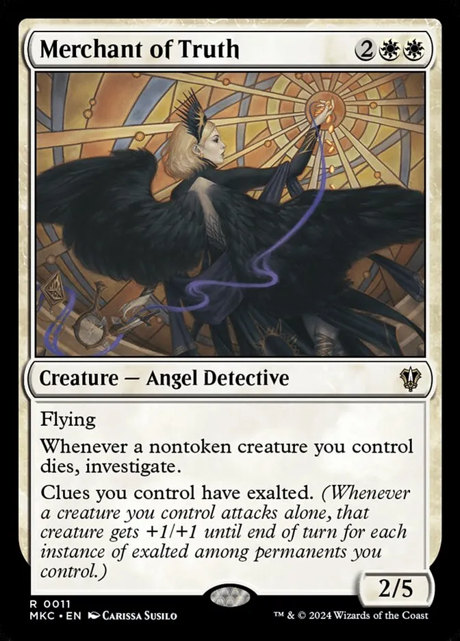 2024 Murders at Karlov Manor Commander Merchant of Truth rare #11 rare card image