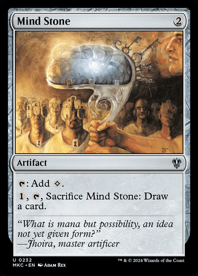 2024 Murders at Karlov Manor Commander Mind Stone #232 uncommon card image