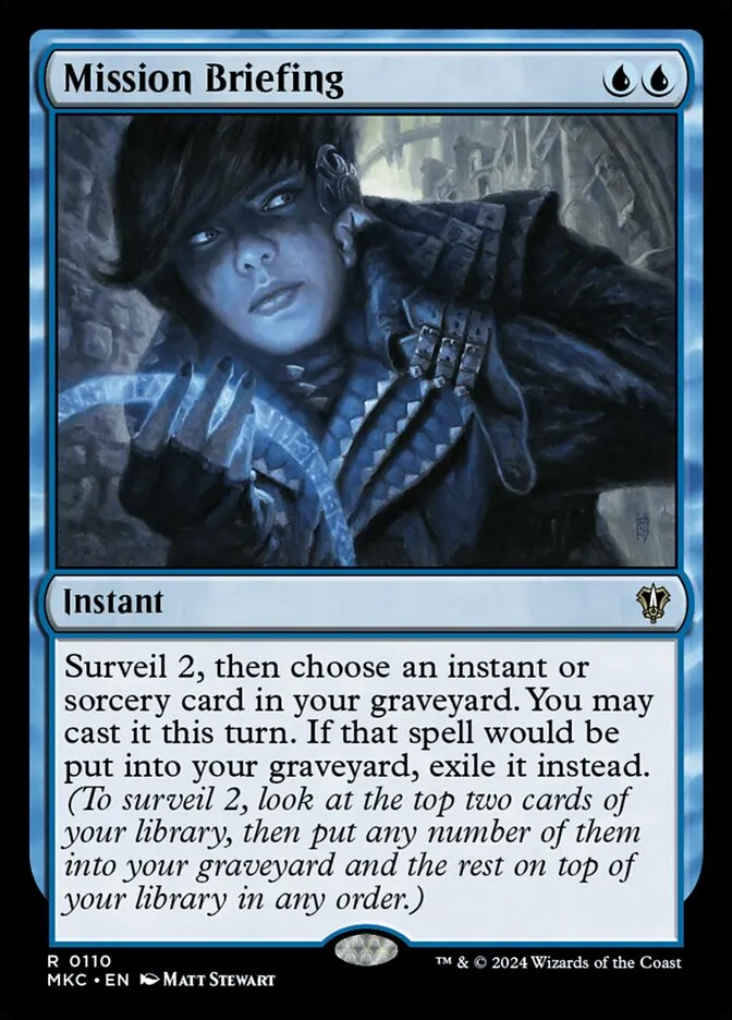 2024 Murders at Karlov Manor Commander Mission Briefing #110 rare card image
