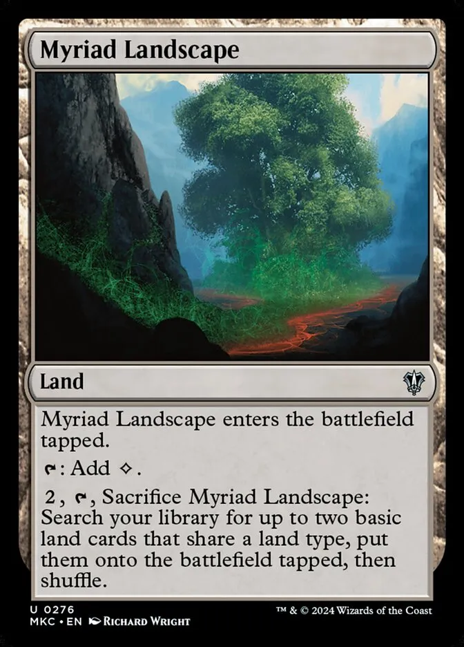 2024 Murders at Karlov Manor Commander Myriad Landscape #276 uncommon card image