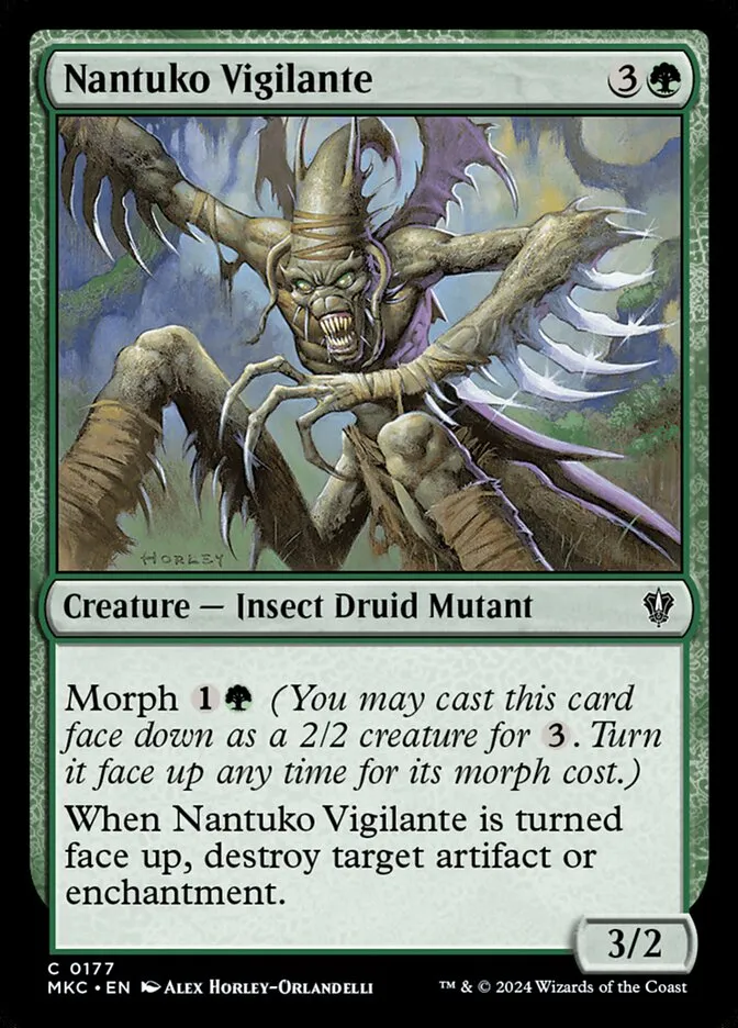 2024 Murders at Karlov Manor Commander Nantuko Vigilante #177 common card image