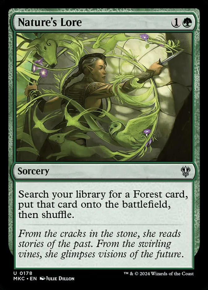 2024 Murders at Karlov Manor Commander Nature's Lore #178 uncommon card image