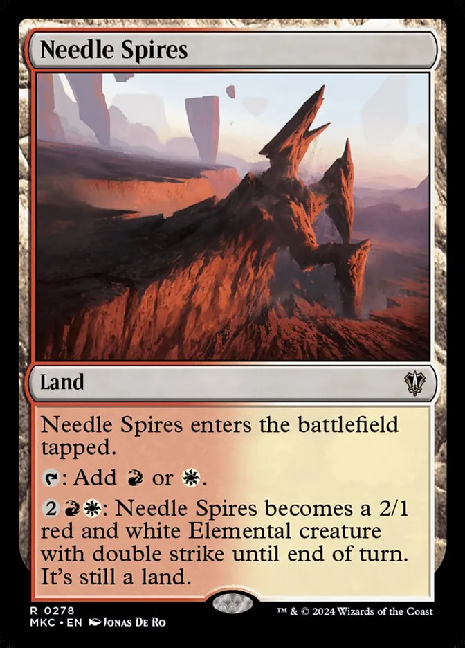 2024 Murders at Karlov Manor Commander Needle Spires #278 rare card image
