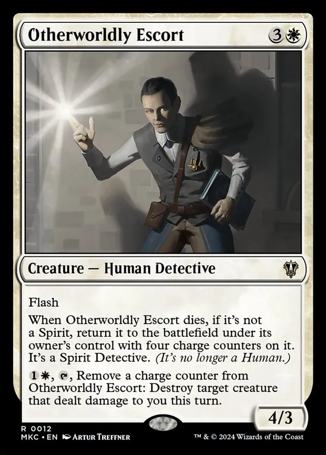 2024 Murders at Karlov Manor Commander Otherworldly Escort rare #12 rare card image