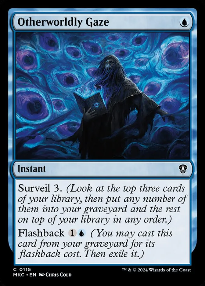 2024 Murders at Karlov Manor Commander Otherworldly Gaze #115 common card image