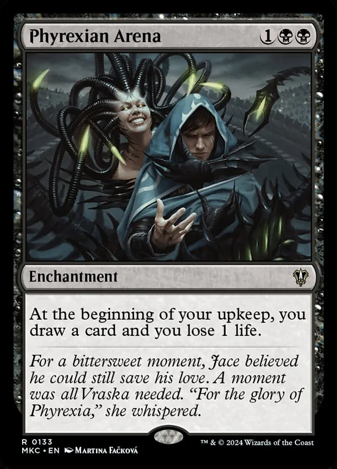 2024 Murders at Karlov Manor Commander Phyrexian Arena #133 rare card image