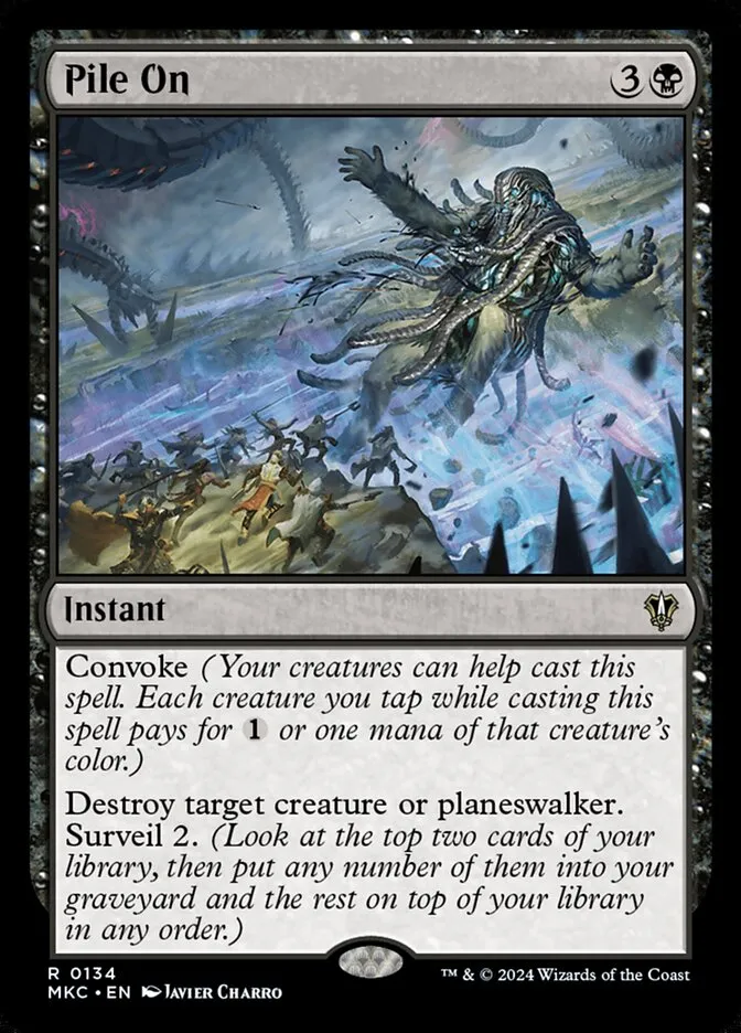 2024 Murders at Karlov Manor Commander Pile On #134 rare card image