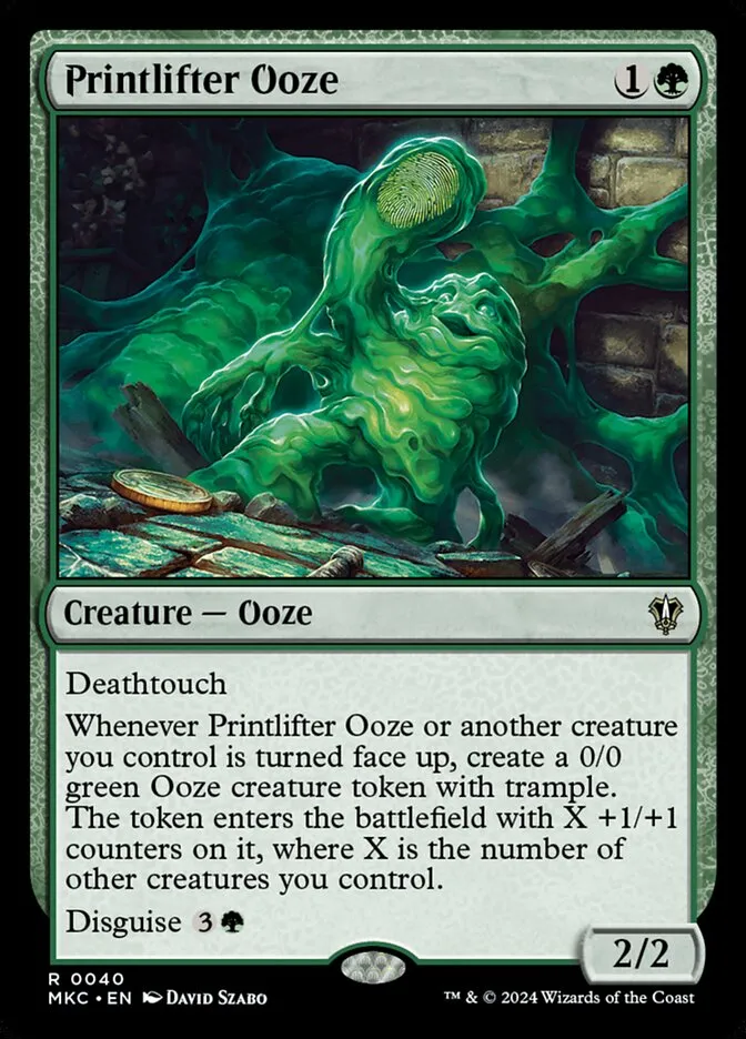 2024 Murders at Karlov Manor Commander Printlifter Ooze rare #40 rare card image