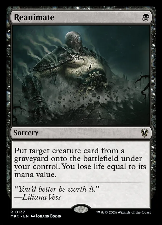 2024 Murders at Karlov Manor Commander Reanimate #137 rare card image