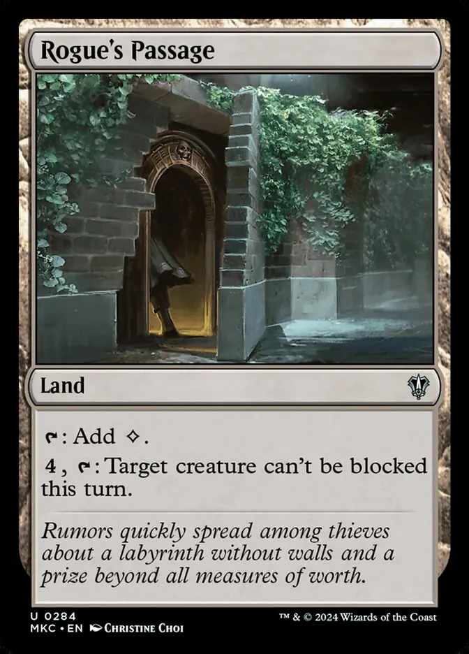 2024 Murders at Karlov Manor Commander Rogue's Passage #284 uncommon card image