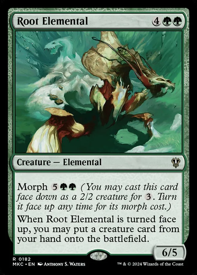 2024 Murders at Karlov Manor Commander Root Elemental #182 rare card image