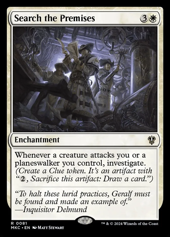 2024 Murders at Karlov Manor Commander Search the Premises #81 rare card image