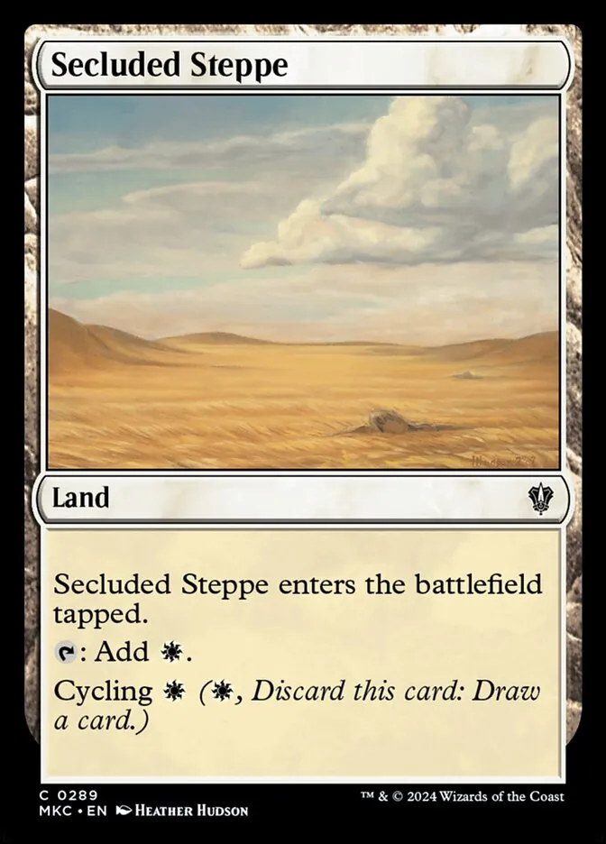 2024 Murders at Karlov Manor Commander Secluded Steppe #289 common card image