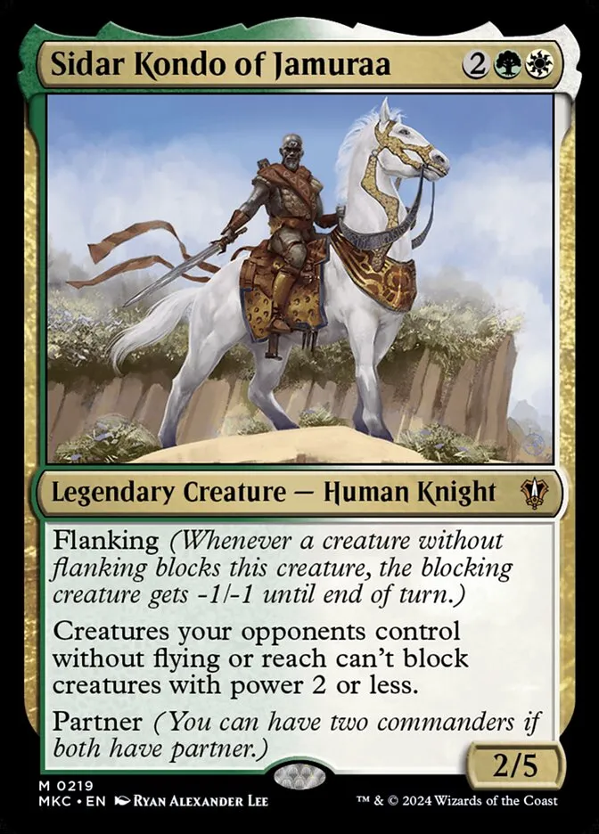 2024 Murders at Karlov Manor Commander Sidar Kondo of Jamuraa #219 mythic card image
