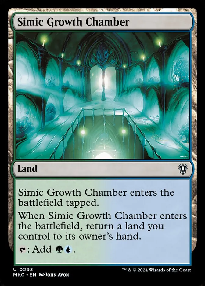 2024 Murders at Karlov Manor Commander Simic Growth Chamber #293 uncommon card image