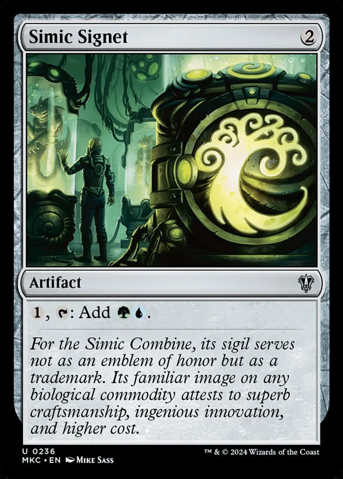 2024 Murders at Karlov Manor Commander Simic Signet #236 uncommon card image