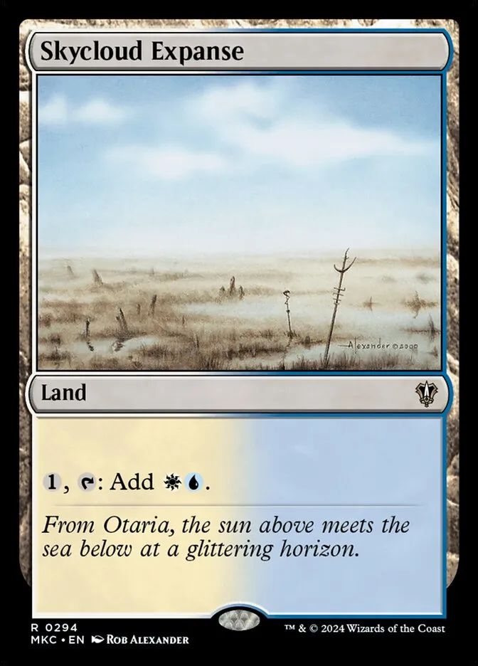 2024 Murders at Karlov Manor Commander Skycloud Expanse #294 rare card image