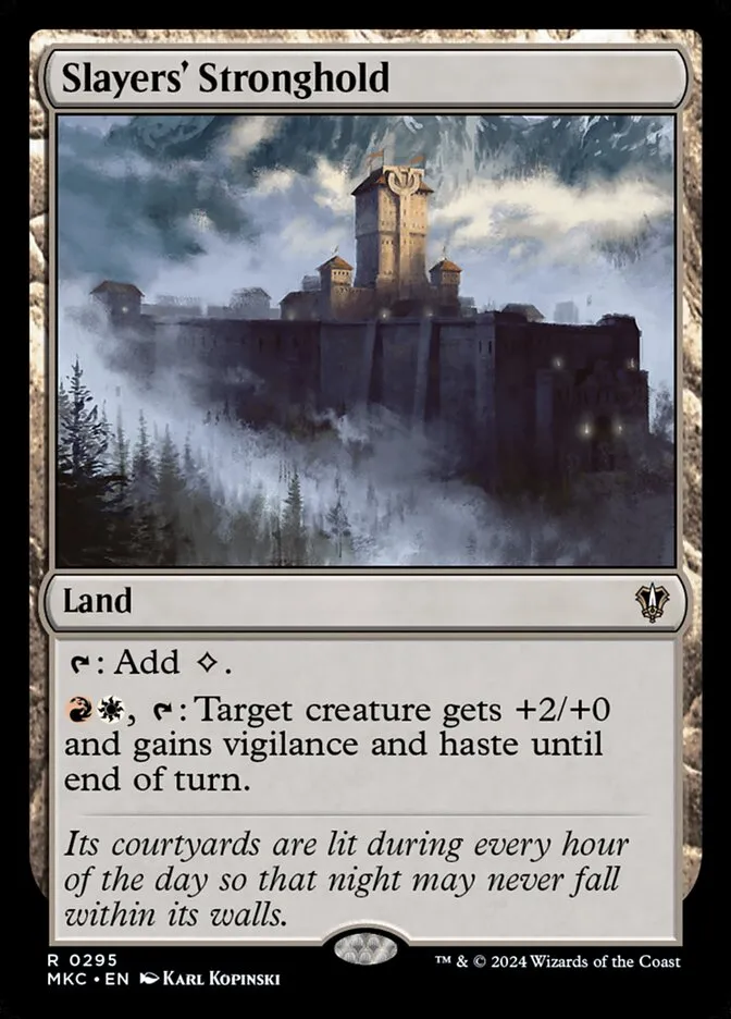 2024 Murders at Karlov Manor Commander Slayers' Stronghold #295 rare card image