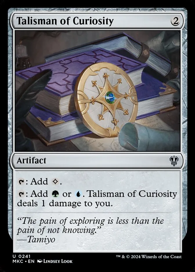 2024 Murders at Karlov Manor Commander Talisman of Curiosity #241 uncommon card image