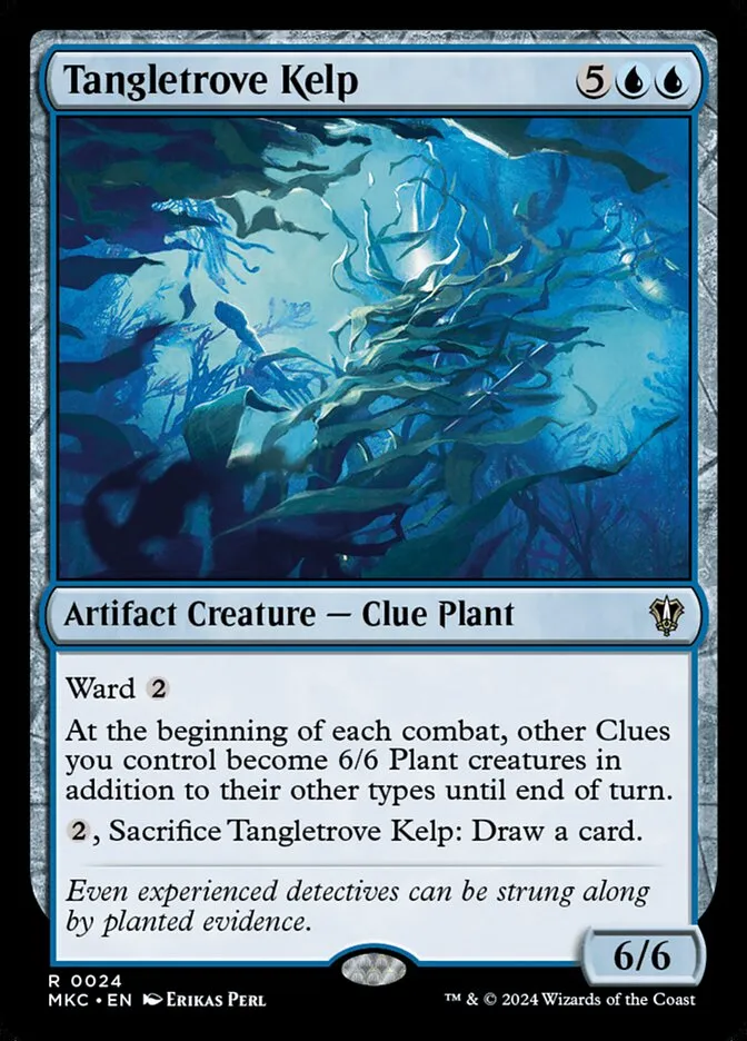 2024 Murders at Karlov Manor Commander Tangletrove Kelp rare #24 rare card image