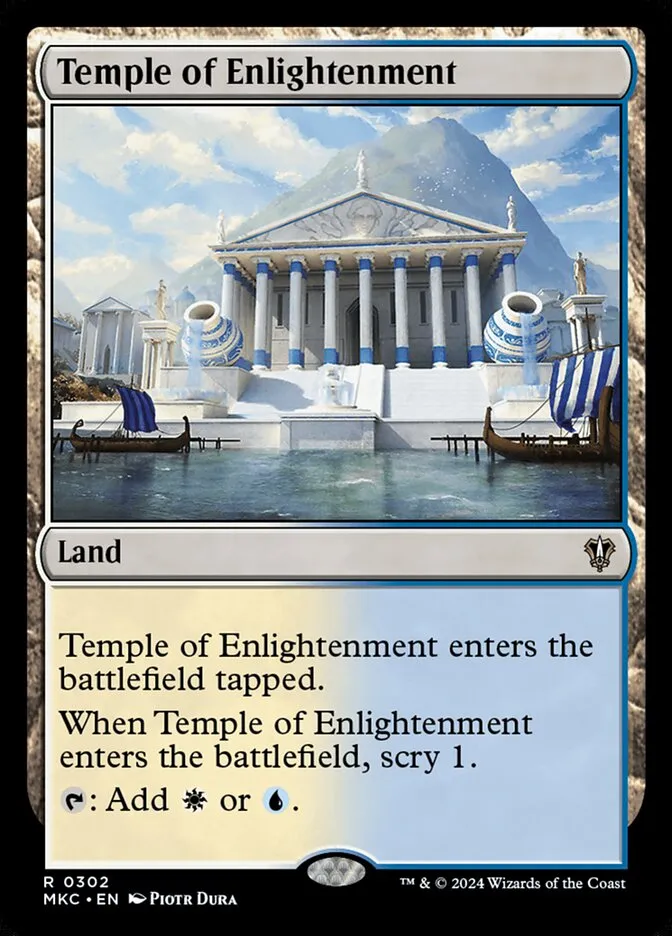 2024 Murders at Karlov Manor Commander Temple of Enlightenment #302 rare card image