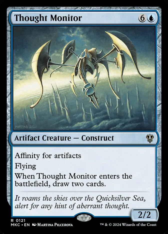 2024 Murders at Karlov Manor Commander Thought Monitor #121 rare card image
