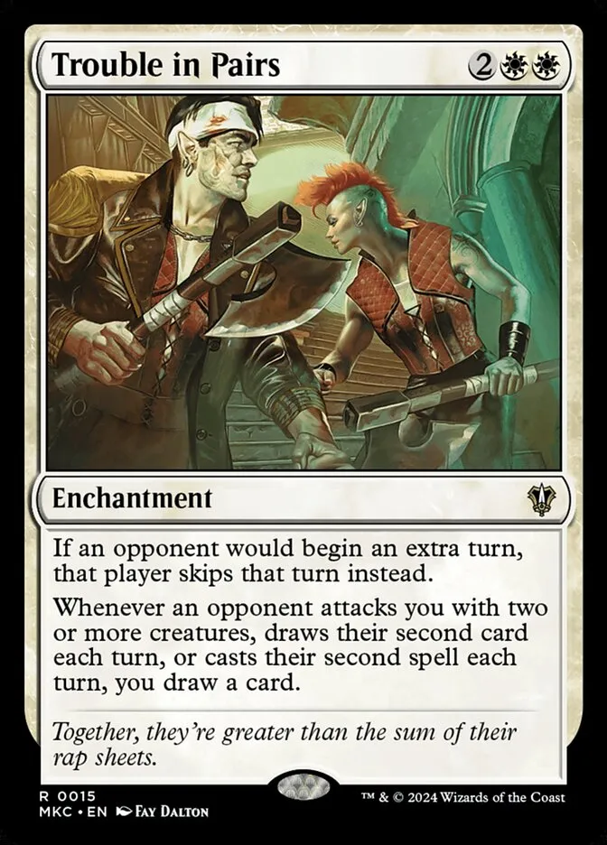 2024 Murders at Karlov Manor Commander Trouble in Pairs rare #15 rare card image