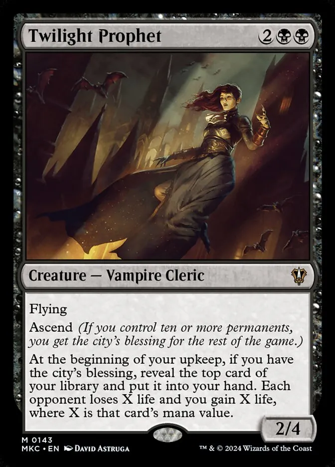 2024 Murders at Karlov Manor Commander Twilight Prophet #143 mythic card image