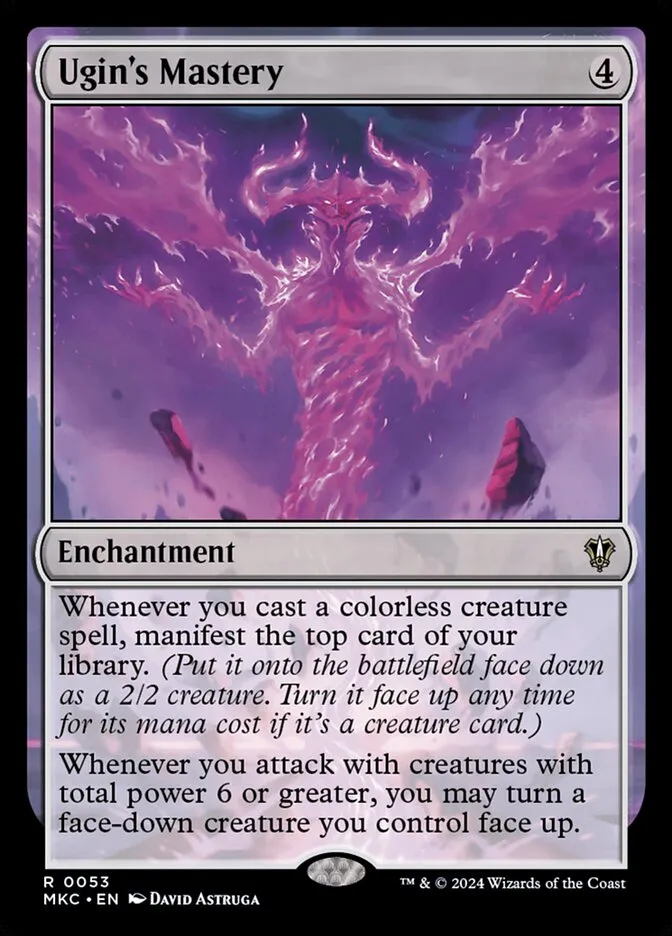 2024 Murders at Karlov Manor Commander Ugin's Mastery rare #53 rare card image