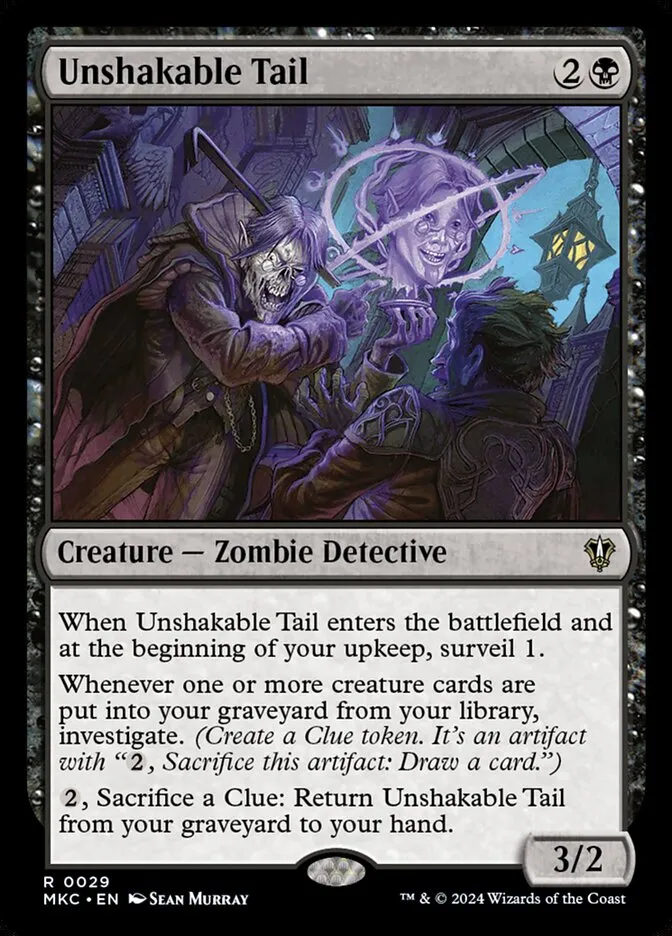 2024 Murders at Karlov Manor Commander Unshakable Tail rare #29 rare card image
